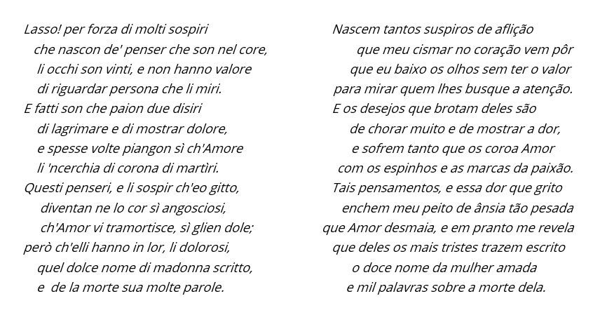 Vita Nova O amor de Dante Alighieri e Beatriz Portinari Estado